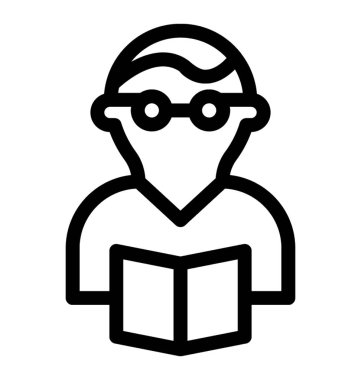 Öğrenci vektör simgesi