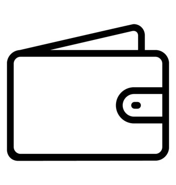 m-cüzdan vektör simgesi