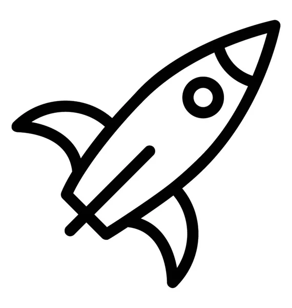 Raketa vektorové ikony — Stockový vektor
