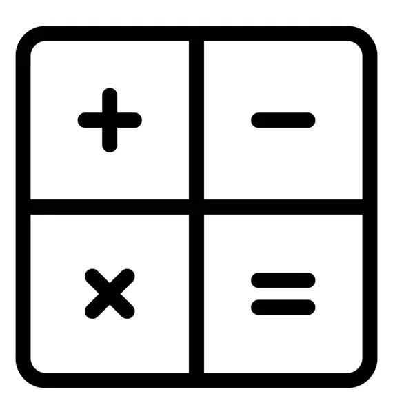 数学符号向量图标 — 图库矢量图片