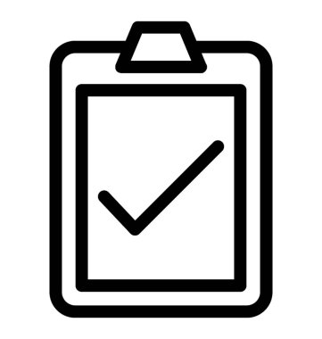 Onaylanmış vektör simgesi