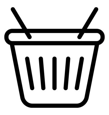 sepet vektör simgesi