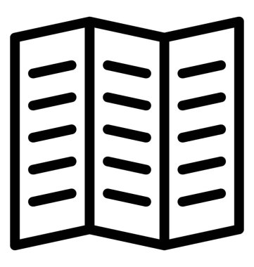 Broşür vektör simgesi