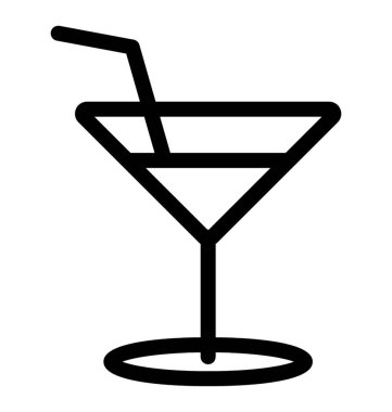 Kokteyl vektör simgesi