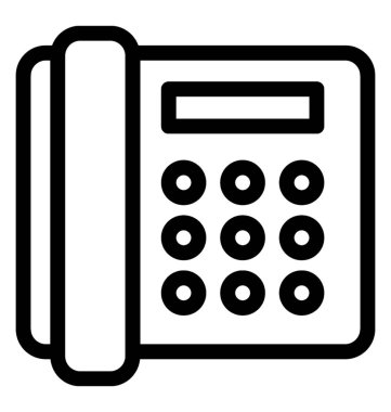 Sabit hat vektör simgesi