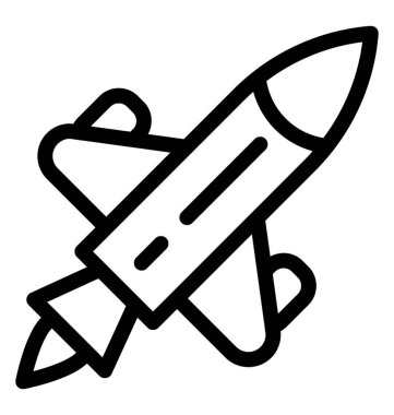 Roket vektör simgesi