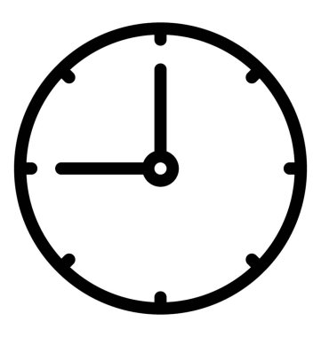 Saat vektör simgesi