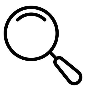 Büyüteç vektör simgesi