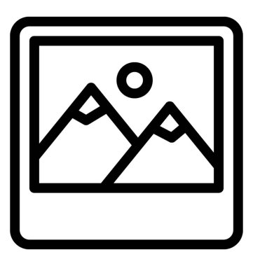 Manzara vektör simgesi