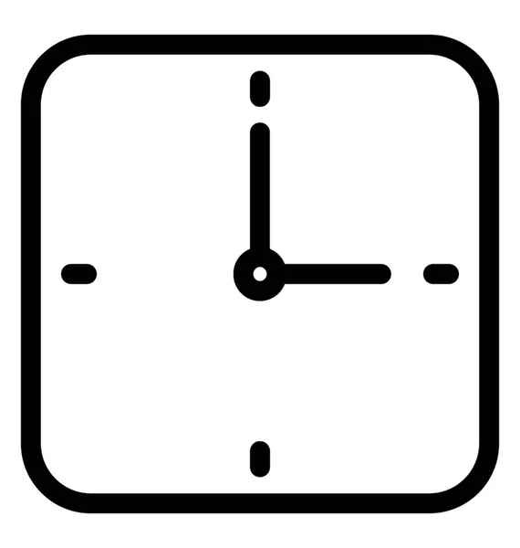 Reloj icono vector — Vector de stock