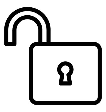 Vektör simgesi kilidini