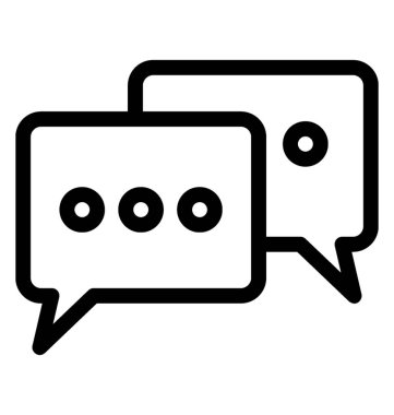 Sohbet vektör simgesi