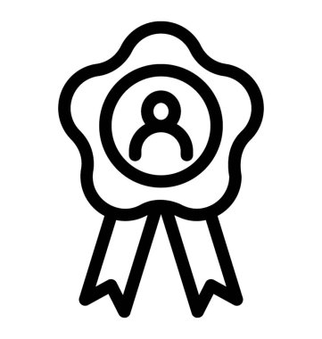 rozet vektör simgesi