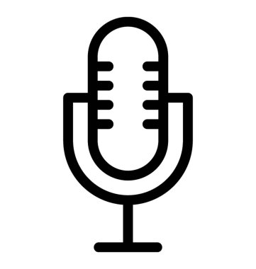 Mic vektör simgesi