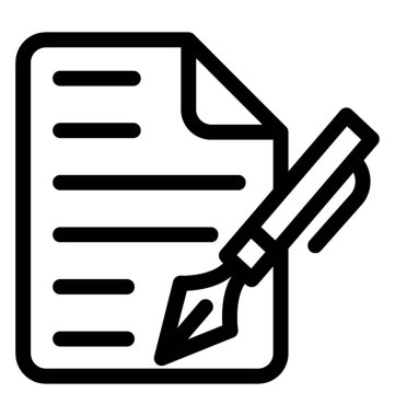 İmza vektör simgesi