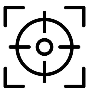 Odak vektör simgesi