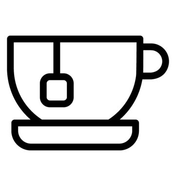 Çay fincanı vektör simgesi