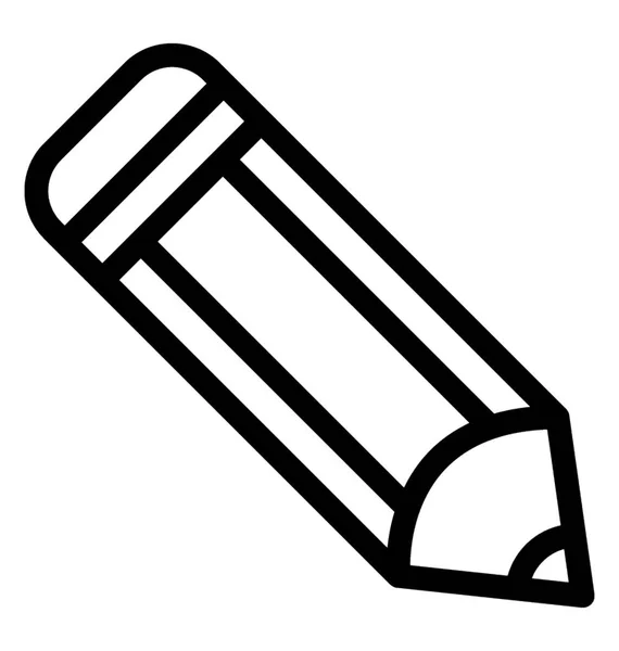 Potlood vector pictogram — Stockvector