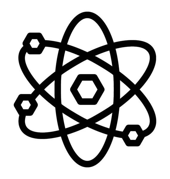 Atom ベクトル アイコン — ストックベクタ