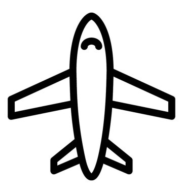 Uçak vektör simgesi