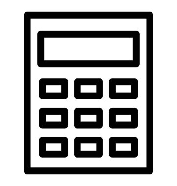Hesap makinesi vektör simgesi