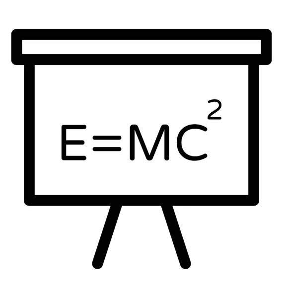 Einstein Fórmula Vector Icono — Archivo Imágenes Vectoriales