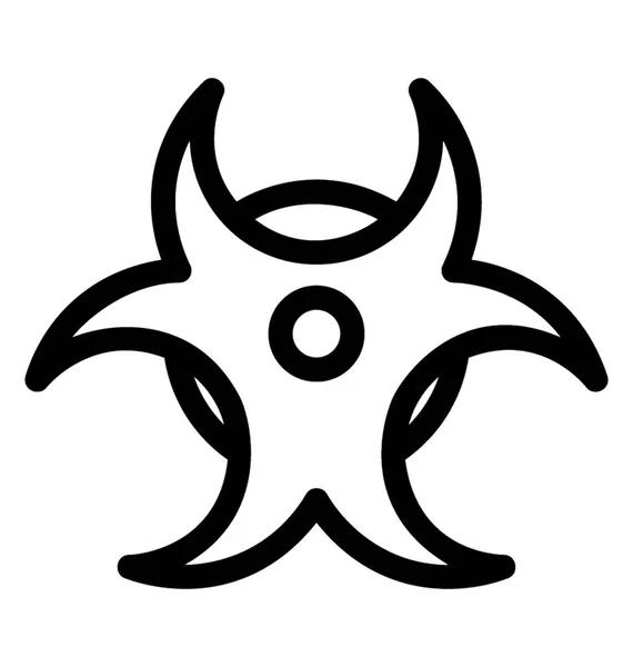 Symbol für Biogefahrenvektoren — Stockvektor