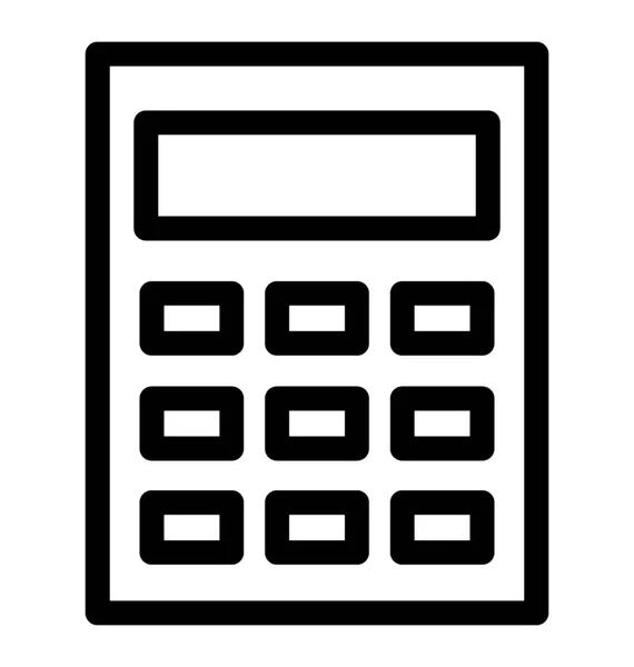 Ikona wektora kalkulatora — Wektor stockowy