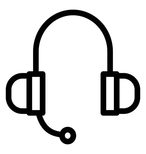Headphones Vector Icon — Stock Vector