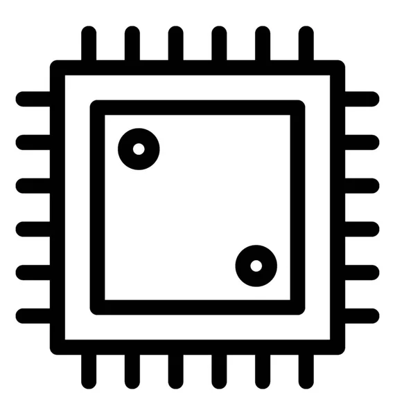 Mikroprocessor vektor symbol — Stock vektor