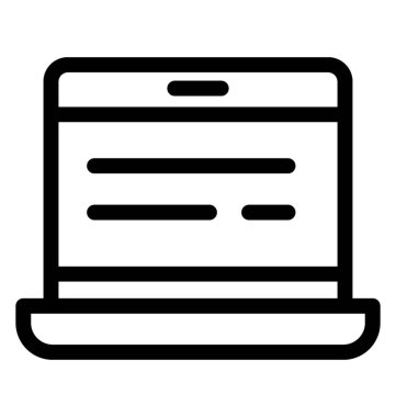 Laptop vektör simgesi