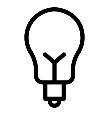 ampul vektör simgesi