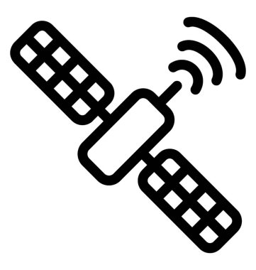 Uydu vektör simgesi