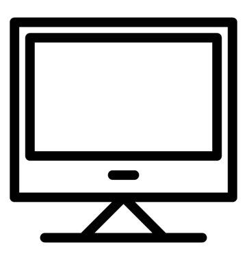 monitör vektör simgesi