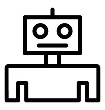 Robot vektör simgesi