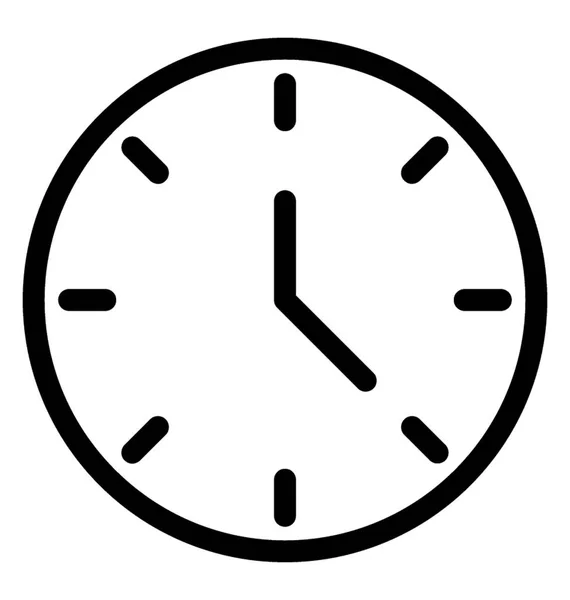 Reloj icono vector — Vector de stock