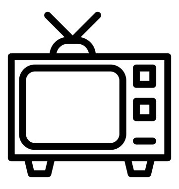televizyon vektör simgesi