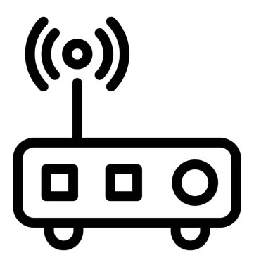 Wifi yönlendirici vektör simgesi