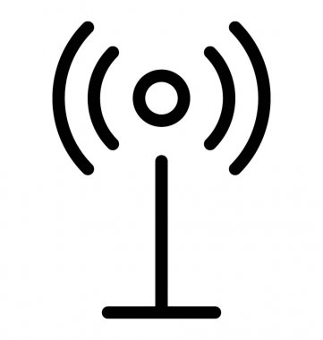 Kablosuz anten vektör simgesi