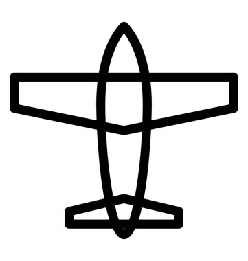 Uçak vektör simgesi