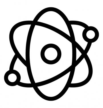 Atom vektör simgesi