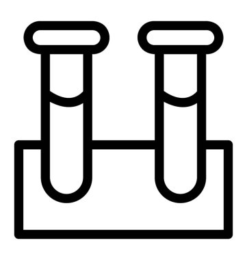 test tüp vektör simgesi
