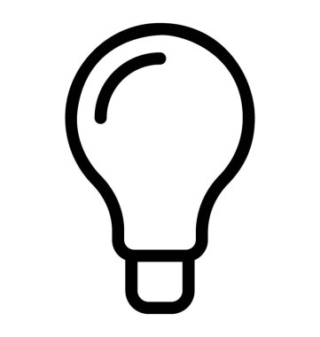 ampul vektör simgesi