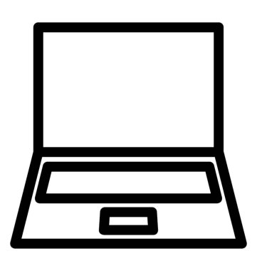 Laptop vektör simgesi