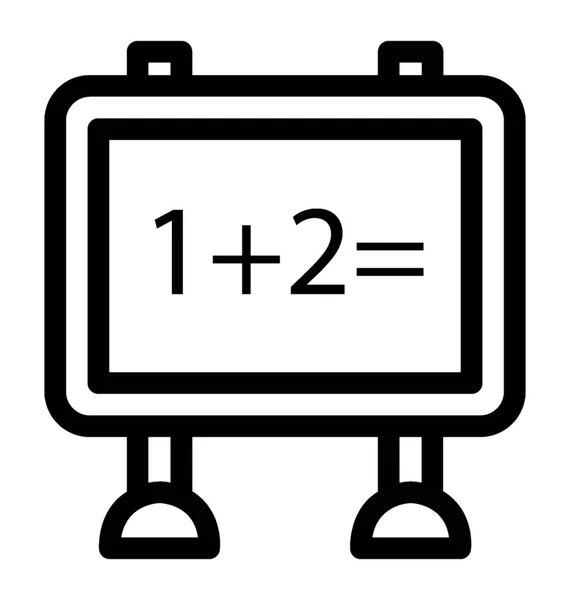 Whiteboard-Vektorsymbol — Stockvektor