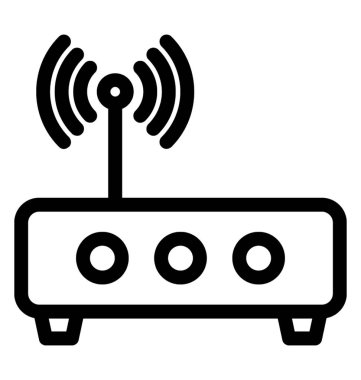 Wifi yönlendirici vektör simgesi