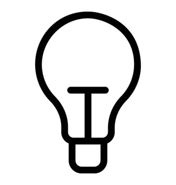 ampul vektör simgesi