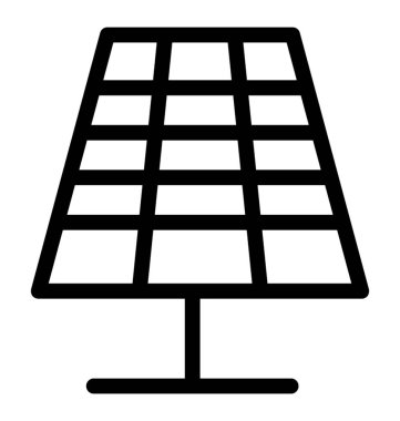 solar panel vektör simgesi