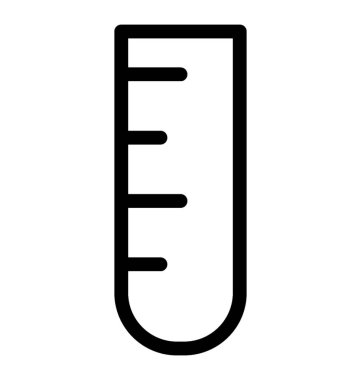 test tüp vektör simgesi