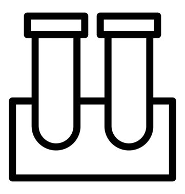 test tüp vektör simgesi